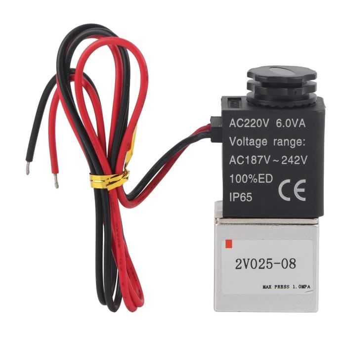 Électrovanne 3/4 NC 220V - Corps Alliage Zinc Pour Eau, Huile, Air, Gaz