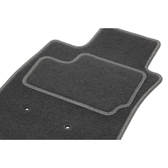 Tapis de sol de voiture sur mesure en/ velours aiguillet/é avec 4/ points de fixation