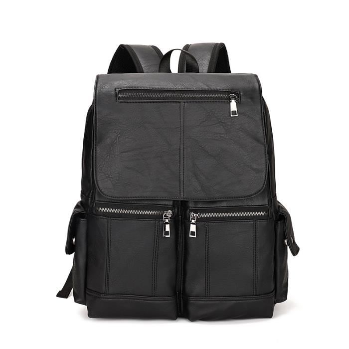 Sacoche Moto Vintage En Cuir PU - Imperméable, Grande Capacité, Fixation Universelle Pour Selle Ou Porte-bagages - 2