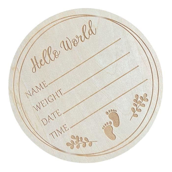 Plaques en bois Hello Baby pour annonce de bébé, panneau d'hôpital,  accessoire photo pour nouveau-né, cadeau de naissance, 5 pièces - AliExpress