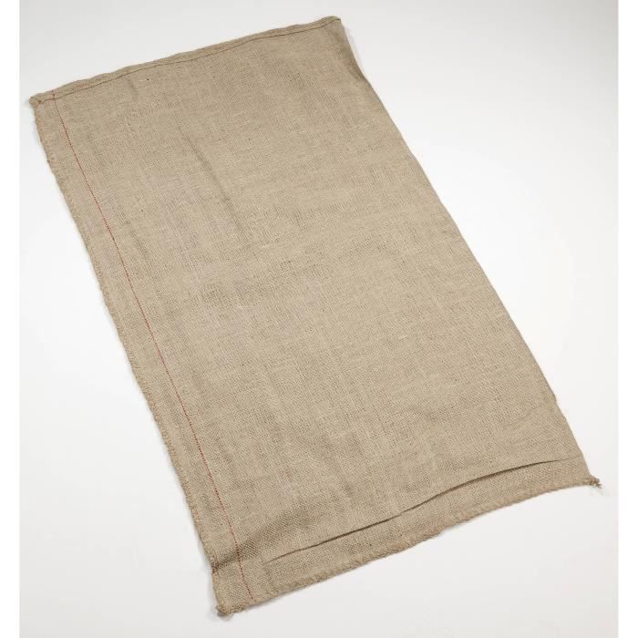 Sacs pommes de terre en jute 50 kg grosses mailles 5 pi ces