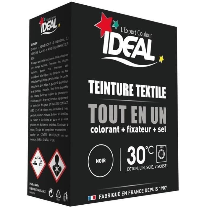 Teinture pour textile tout en un mini noir IDEAL, 230g - Super U, Hyper U,  U Express 