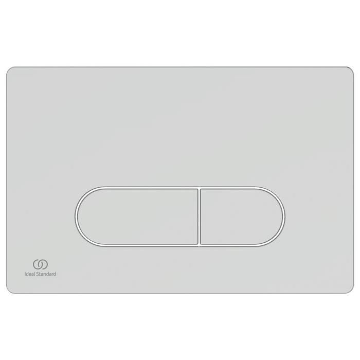 IDEAL STANDARD Plaque de commande 2F Oleas M1 - Mécanique - Angles arrondis - Chrome