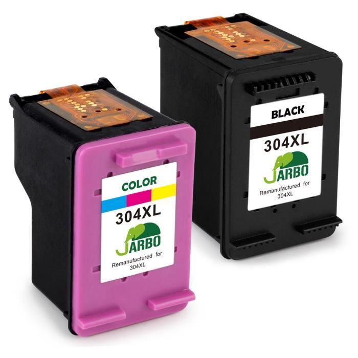 Cartouches d'encre compatible avec HP 304 XL Noir Couleur pour