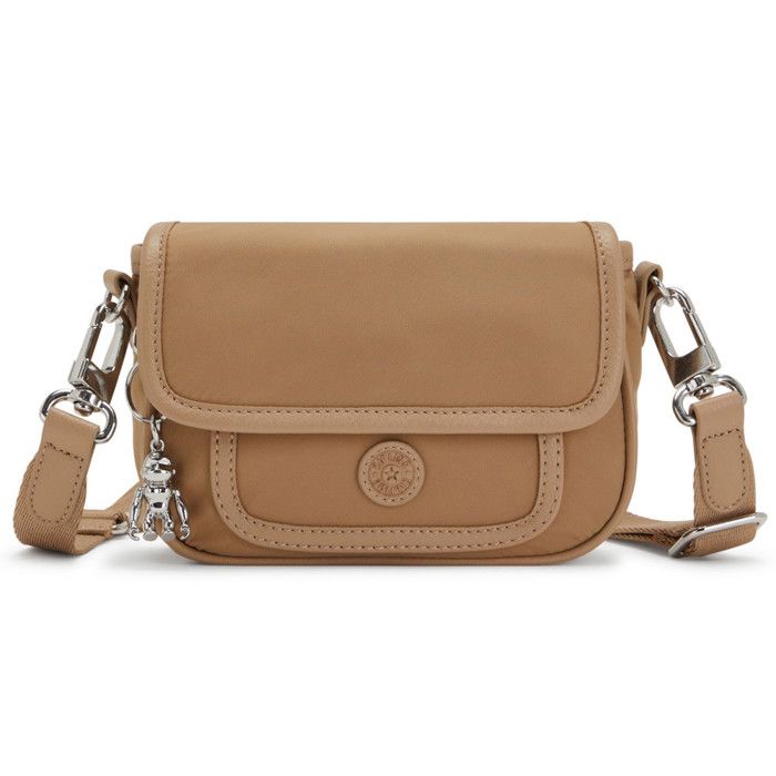 Sac Bandoulière KIPLING Abanu Multi Petit - Convertible En Sac Taille - Couleur Sparkled Beige