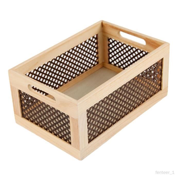 Panier Rangement En Bois Pour Salle De Bain - Noir, 33x15x10 Cm, Pose Sur Réservoir WC, Multifonction