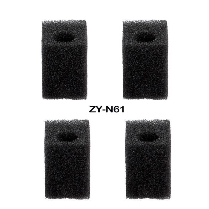 Accessoires de Filtre Intérieur Aquarium - LEOCLOTHO - ZY-N61 - 4 Mousses - Taille Unique - Noir