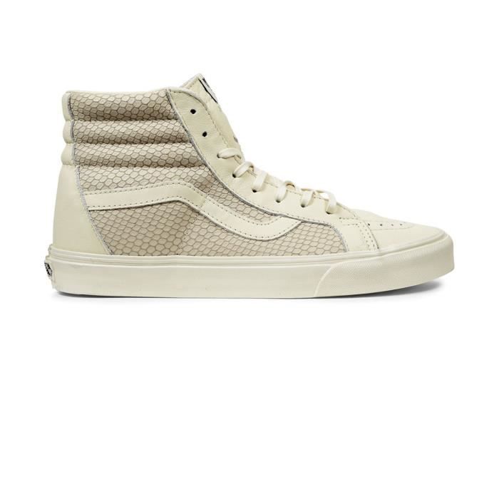 VANS Chaussures Montantes Sk8-Hi Reissue Snake Cuir Femme Beige - Cdiscount