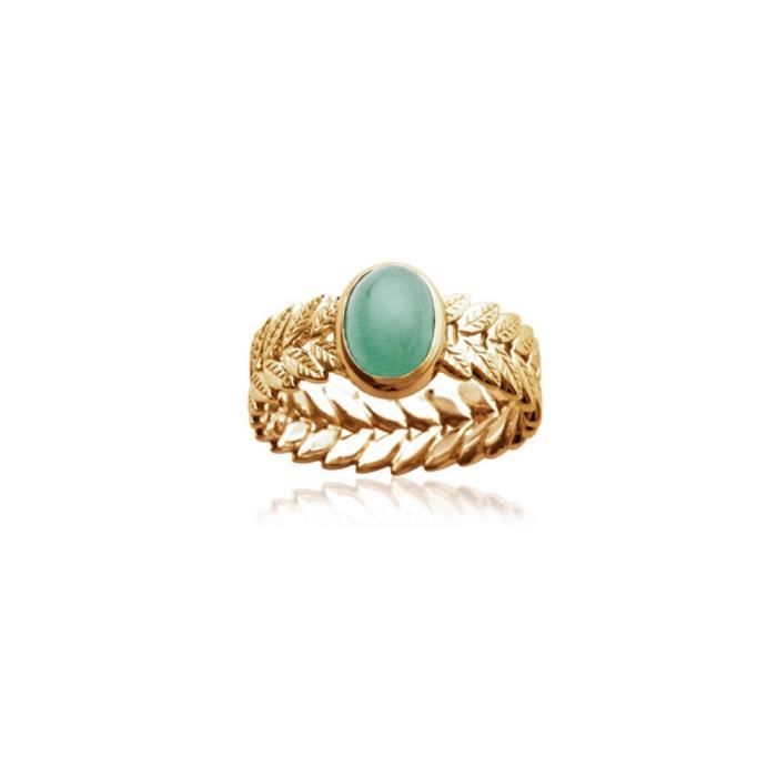 Bague Laurier Veritable Aventure Plaque Or 750 000 Garanti Sans