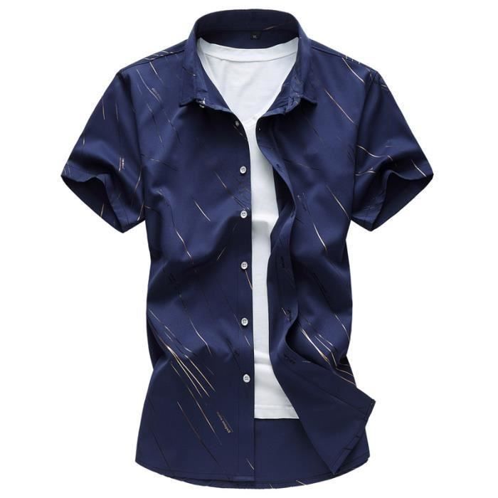 Pyjama Homme Ete Pyjama Homme Court En Coton Doux - Haut Manches Courtes Et Short, Confortable Et Respirant Pour La Nuit Ou Le Lounge Chemise Nuit Manches Courtes