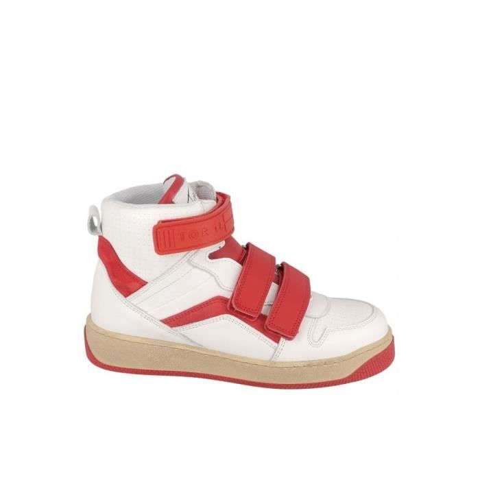 Basket Montante à Scratch / Rouge - Cdiscount Chaussures