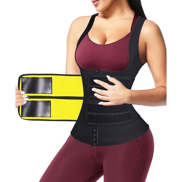 KASESSS Ceinture Sudation Homme Femme, Néoprène Ceinture De Sudation, Réglable Ceinture