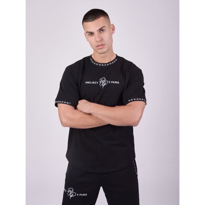 PROJECT X PARIS - Tee-shirt avec bande contrastée logotée - Homme