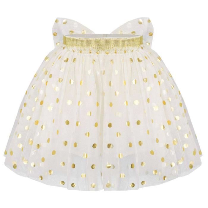 Inhzoy Tutu Jupe Fille Enfant Élastique Jupe Danse Classique