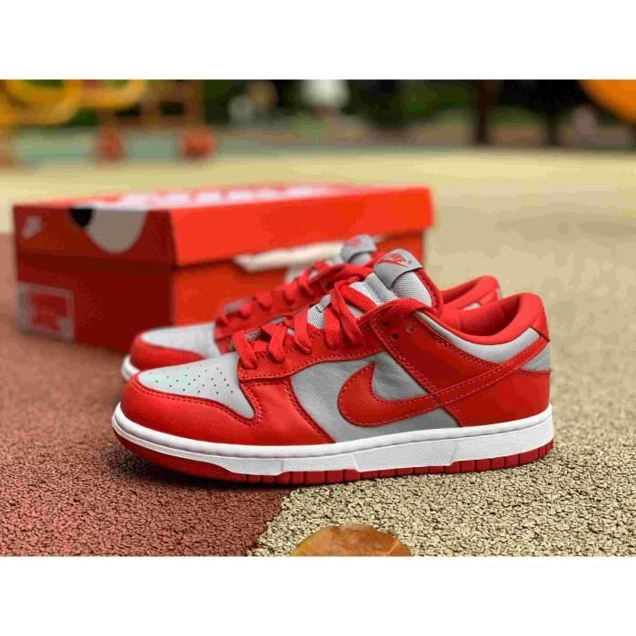 Nike dunk low femme rouge hot sale