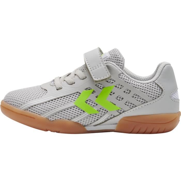 chaussures de handball indoor enfant hummel root elite vc - white/white - 33