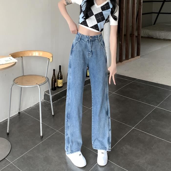 Pantalon large sales jean femme