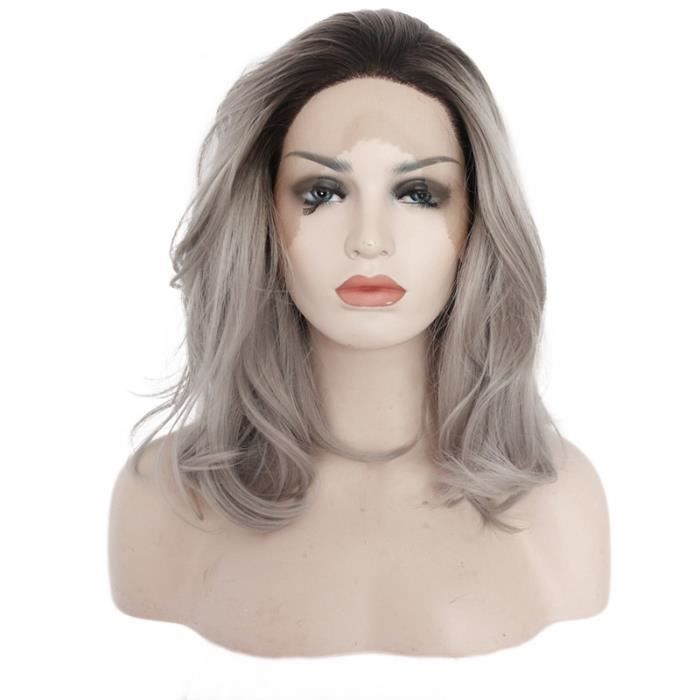 perruque cheveux naturels gris