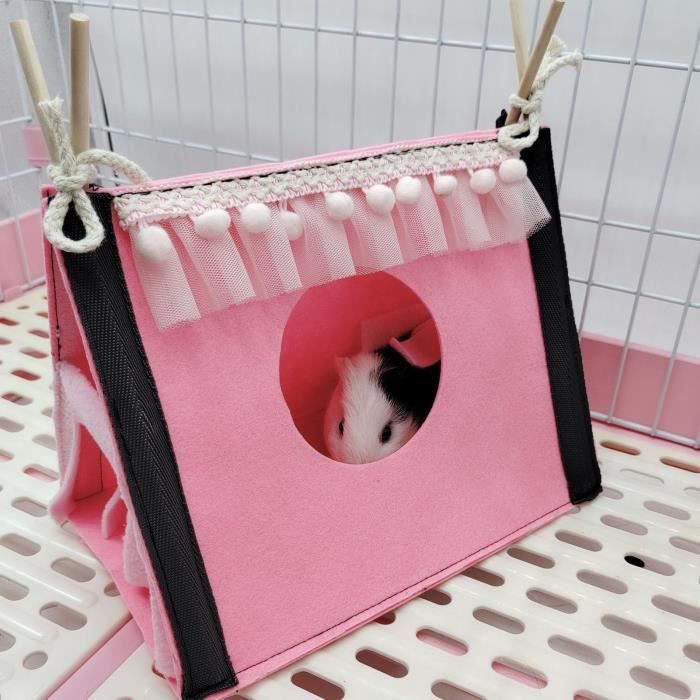 Meilleurs prix pour OMABETA Tente tunnel pour cachette de cochon d'Inde Tente de cachette pour Hamster, lapin, Rat, Tunnel, animalerie jouet Bleu Rose
