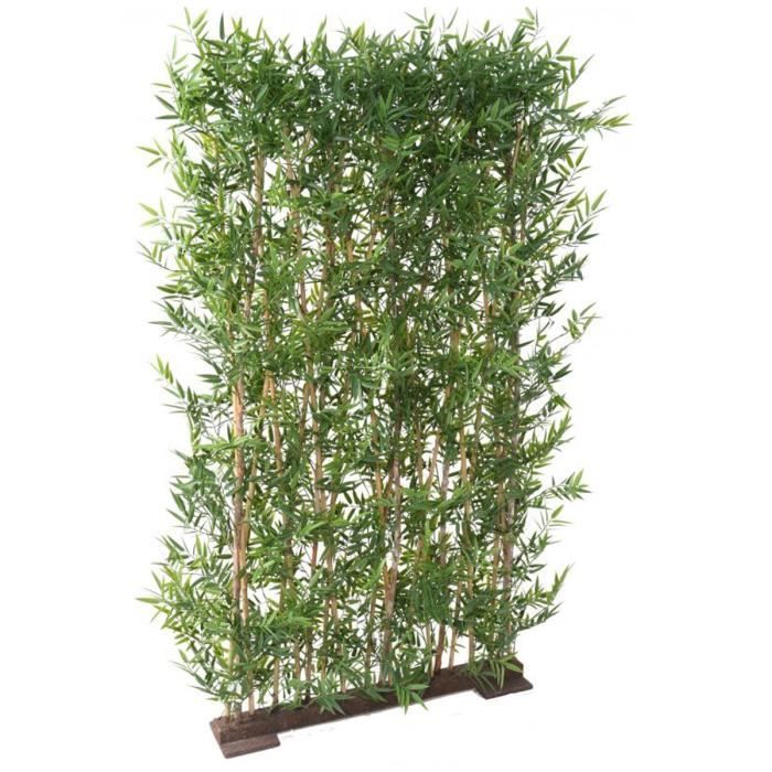 Plante artificielle haute gamme Spécial extérieur- Haie BAMBOU Artificiel  coloris vert - Dim : 190 x 90 cm - Cdiscount Maison