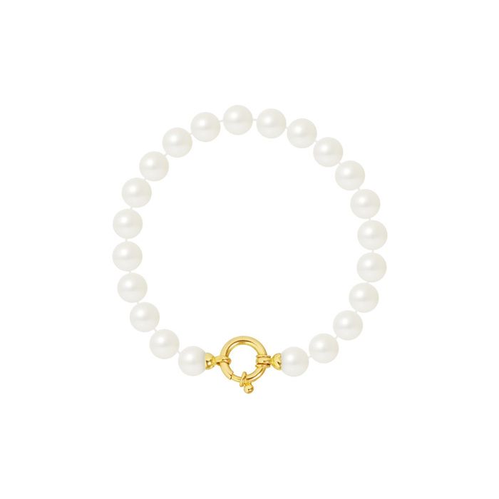 Bracelet Perles D'Eau Douce Rose Baroque - Acier Inoxydable - Certificat - NEUF Avec Étiquettes