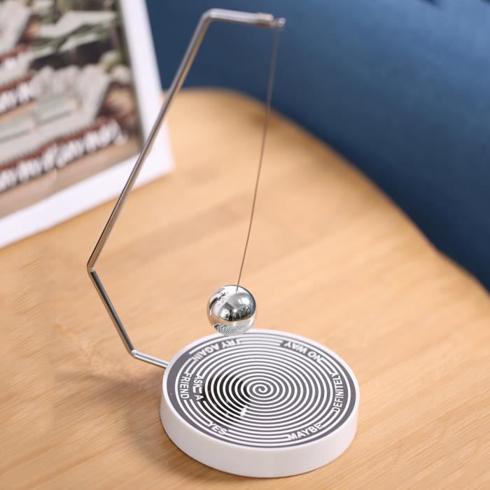 Jouet De Bureau Boule Magnétique Pendule - Décideur Oscillant - Décoration De Bureau, Cadeau Original - 5