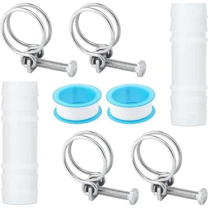 25 Colliers Serrage Double Fil Acier - 13-25mm Pour Tuyaux Plomberie, Gaz, Huile