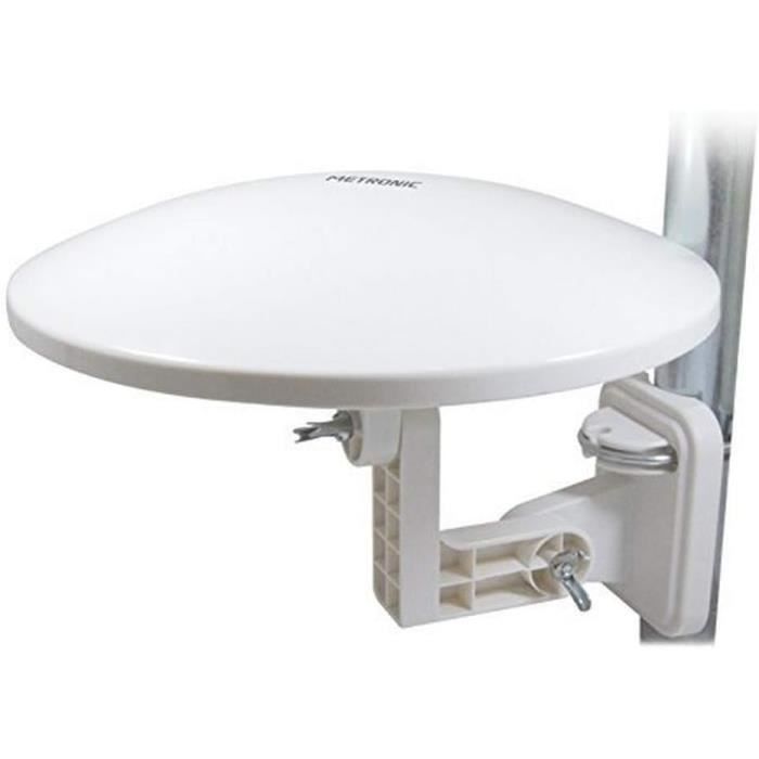 Antenne TNT Extérieure/intérieure 360° Avec Amplificateur - 13m Câble Coaxial - Pour 4K/1080p