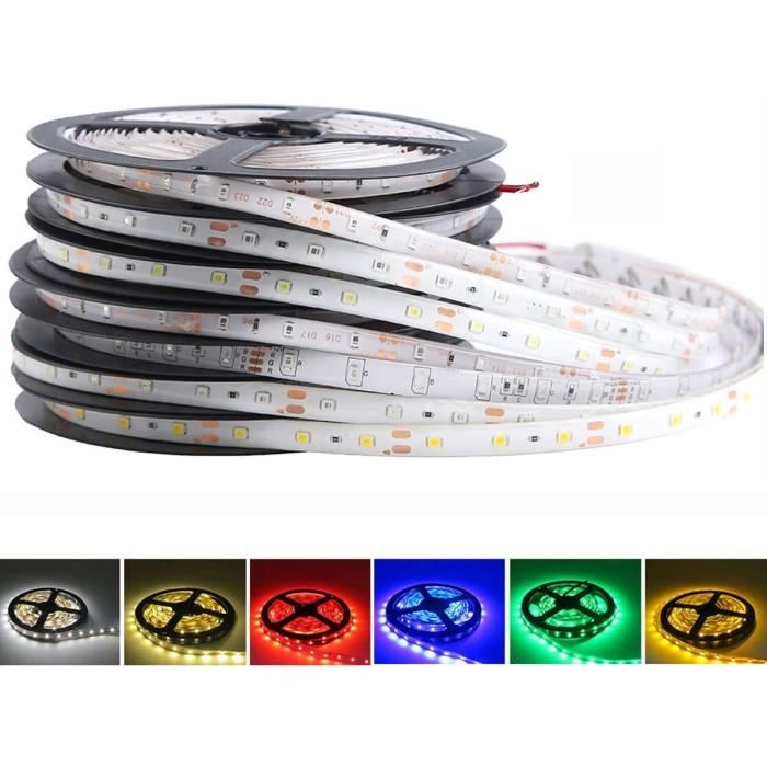 Rouleau 5 Mètres Bande 600 LED 2835 SMD 24 W/MT Lumière Unicolore Au Choix 5