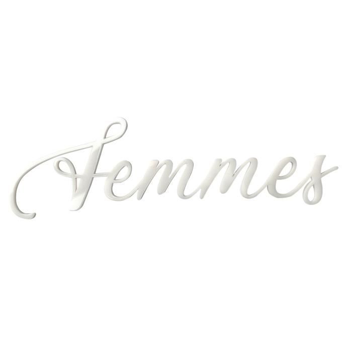 Plaque de porte WC WC hommes WC femmes Femmes Plexi Blanc