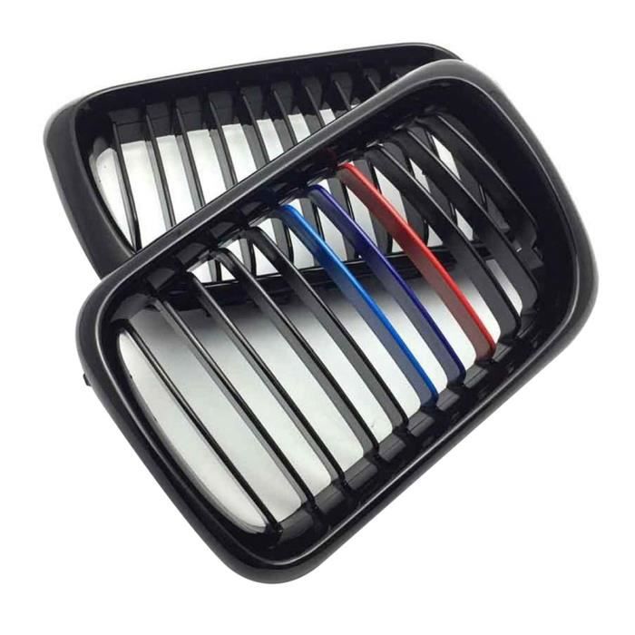 DOYEK Auto Calandres Radiateur 2 Pièces Carbone M Look Remplacement Capot Rein Grill Pour B&MW F20 F22 E46 E90 E92 F30 F34 F32 G30 E39 E60 F10 E84 F48 X3