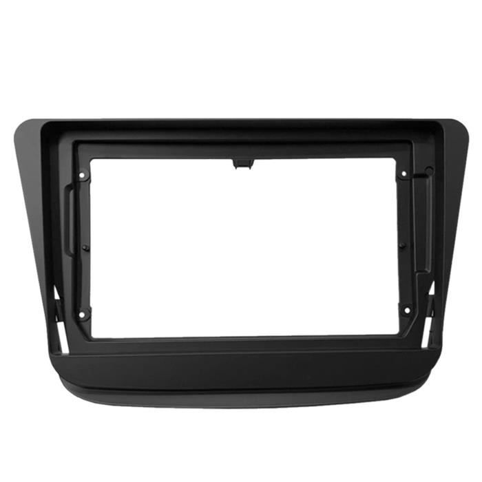 Kit Cadre Façade Autoradio 2Din 9" Pour Toyota Hilux 2015-2018 - Garniture Tableau De Bord Noire - Installation Facile (Conduite à Gauche)