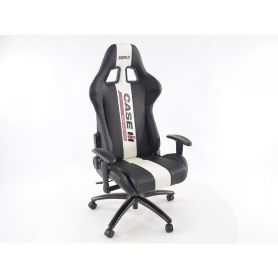 Chaise De Bureau Sport Avec Accoudoirs Pu Noir Blanc Achat Vente Chaise De Bureau Noir Soldes Sur Cdiscount Des Le 20 Janvier Cdiscount