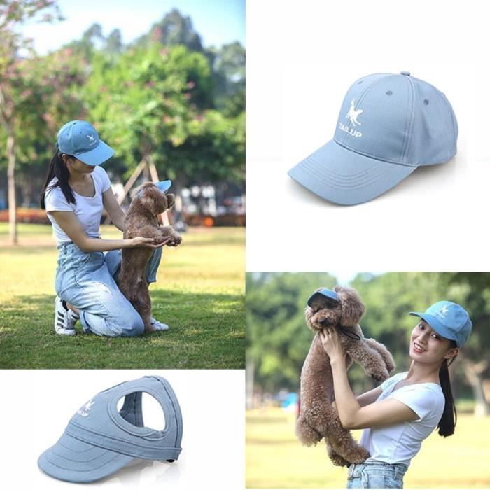 Comparer les prix de Parent-Enfant Bonnet Chapeau de Soleil pour Chien Chat et Maître Ajustable Casquette de Baseball pour Activité d'plein air Taille