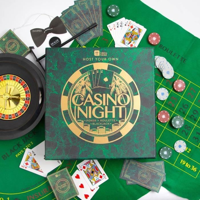Jeu Soiree Casino, Organisez votre propre soiree jeux, Poker, Blackjack,  Roulette