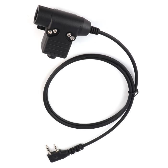 Adaptateur PPT Push To Talk TK U94 PTT Câble Adaptateur Audio Talkie-walkie Casque Connecteur
