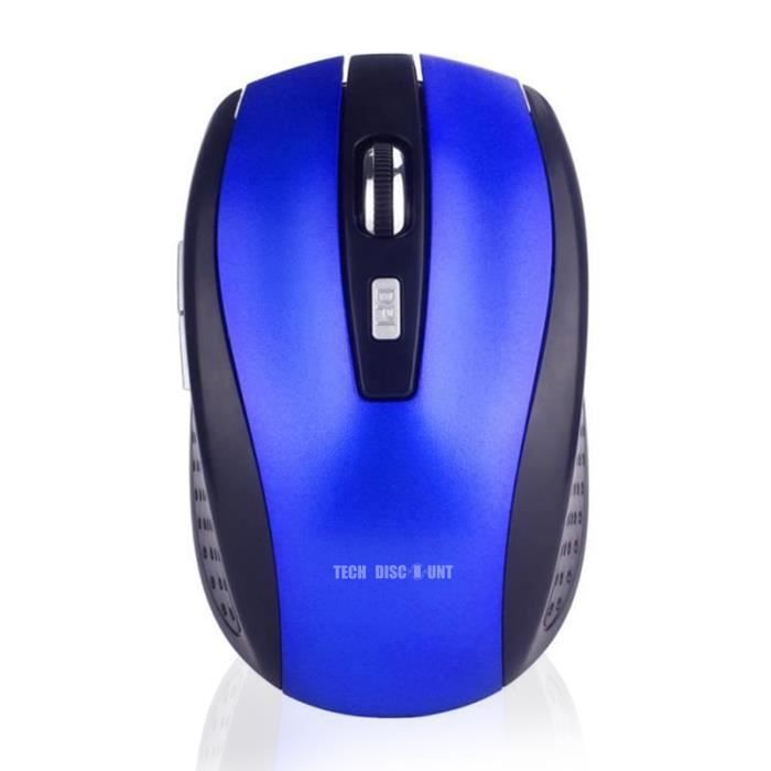 TD® Souris sans fil Gamer Portable / Souris 2.4 G Optique sans fil pour ordinateur portable PC Gamer / Performante / Bleu