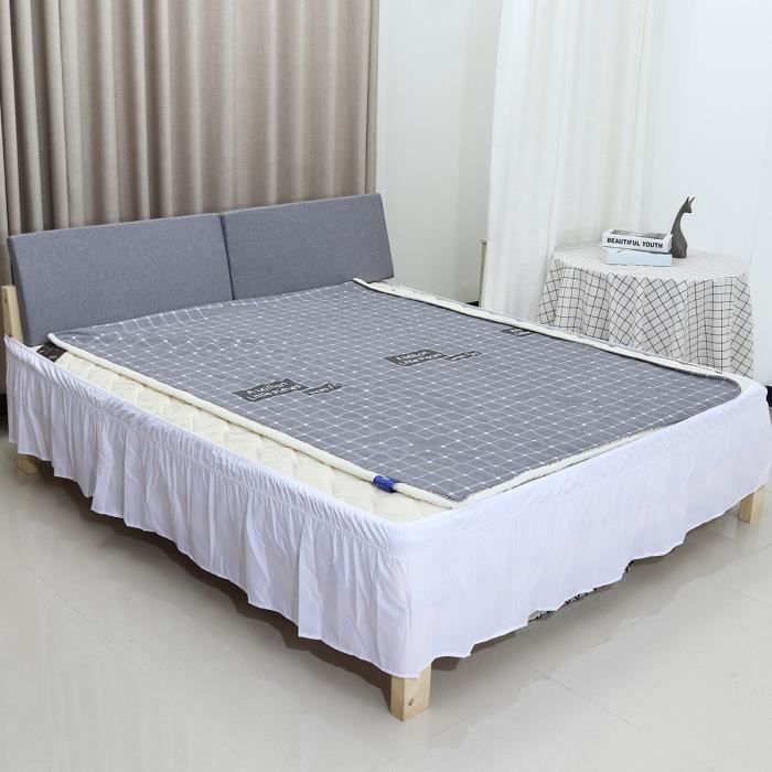 TEMPSA Jupe de Lit lastique 100 Polyester 120x200x40 cm