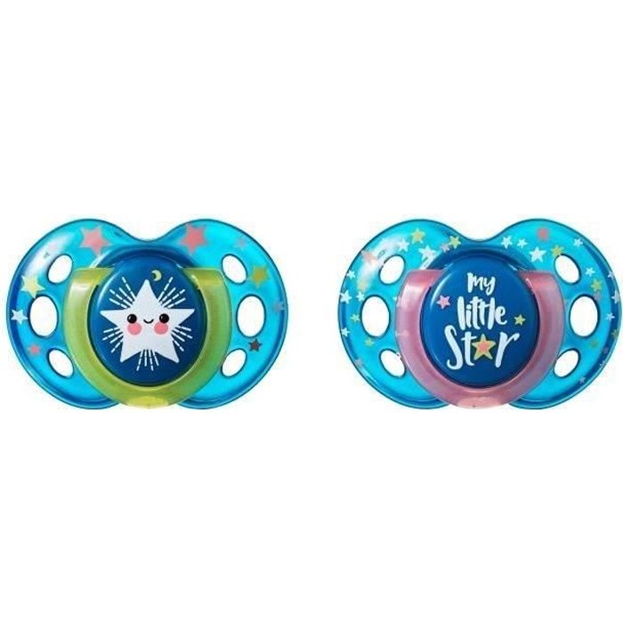 TOMMEE TIPPEE 2 Sucettes CTN Nuit 18 m+