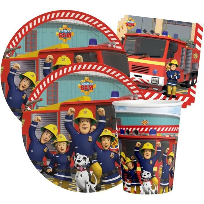 Pack Fête Spiderman 52 Pièces - 16 Assiettes, 16 Gobelets, 20 Serviettes Vaisselle Jetable Thème Spider-Man