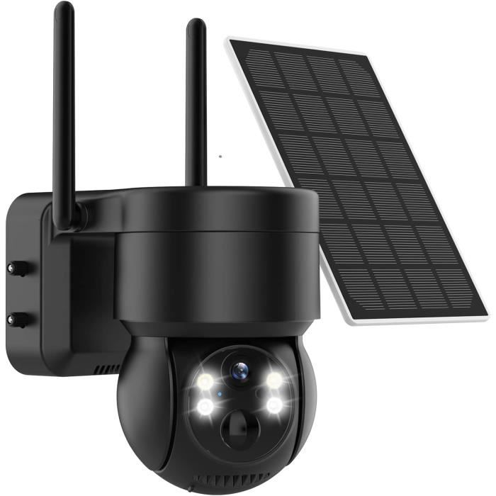 Caméra De Surveillance Extérieure WiFi 4MP Solaire/batterie - PTZ, PIR, Vision Nocturne, étanche, Marque TMEZON