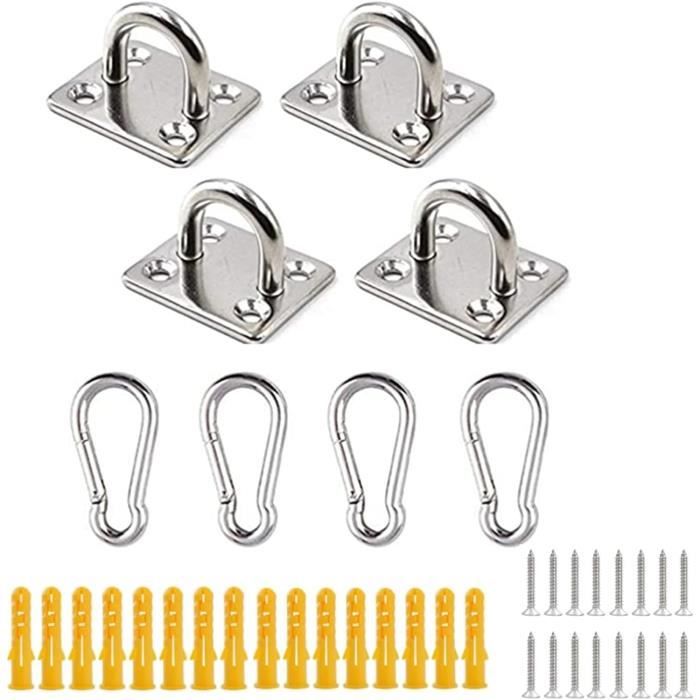 Vis à œil En Acier Inoxydable - 20 Pièces - Dimensions 16 X 4 Mm - Pour Fabrication De Bijoux DIY, Boucles D'oreilles, Colliers - Couleur Argent