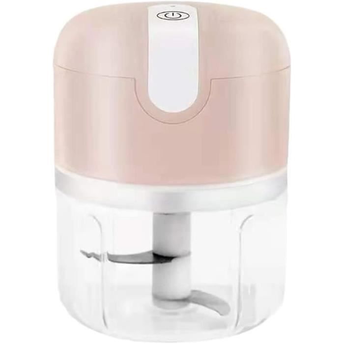 Hachoir à Ail Électrique USB - 250 Ml - Puissant Et Portable - Pour Légumes, Fruits, Gingembre, Oignon