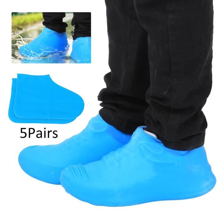 Lot De 10 Couvre-chaussures Imperméables Transparents - Enfants - Protection Pluie - Antidérapant - 3