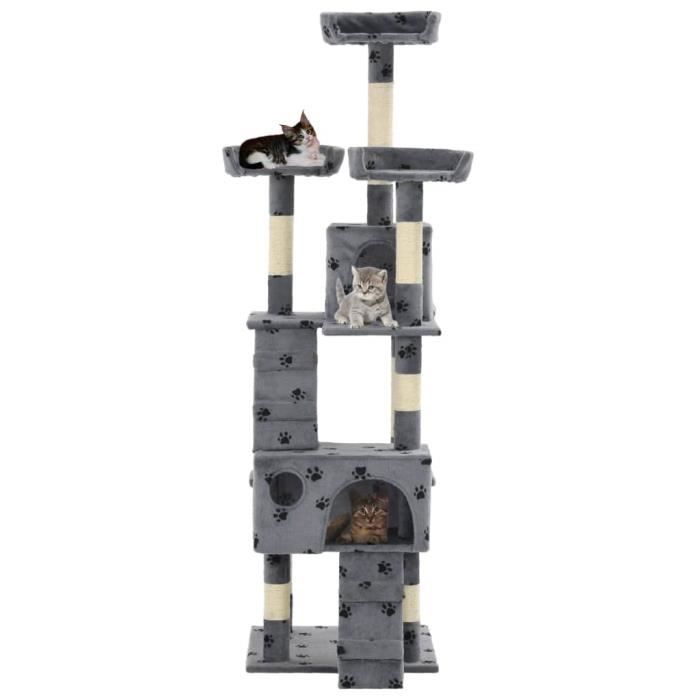 vidaXL Arbre à chat Empreintes 170 cm