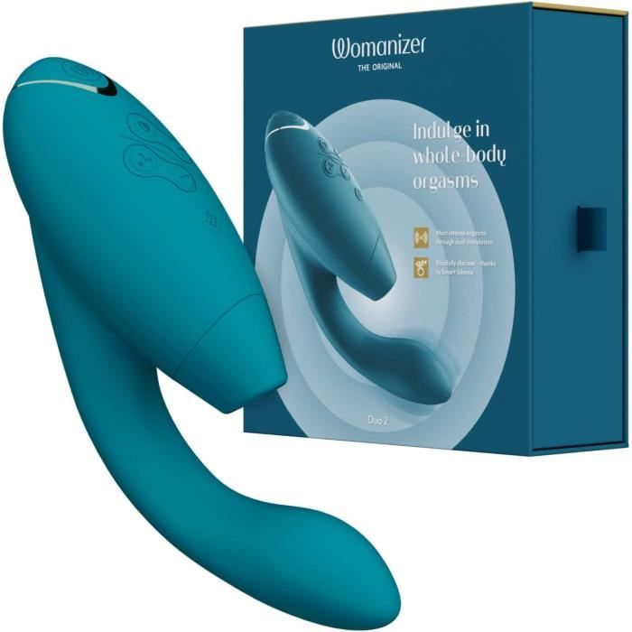 Vibromasseur - WOMANIZER - DUO 2 - Double stimulation - Silicone - tanche  - Cdiscount Boutique Erotique