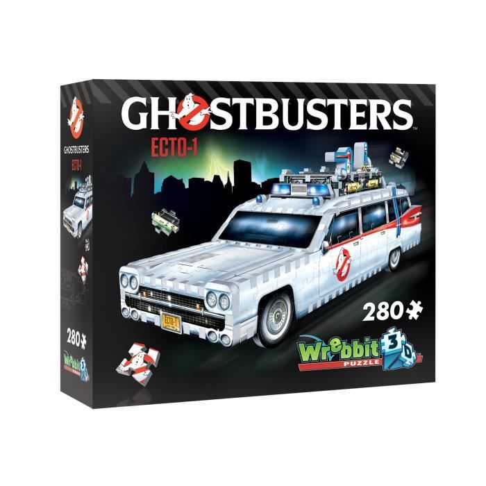 Puzzle 3D Ghostbusters ECTO-1 - WREBBIT - 280 pièces - Véhicules et engins
