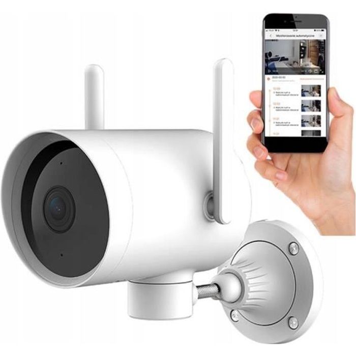 Caméra Wi-Fi Extérieure Topodome 1080P – Vision Nocturne Couleur – Alarme Humanoïde