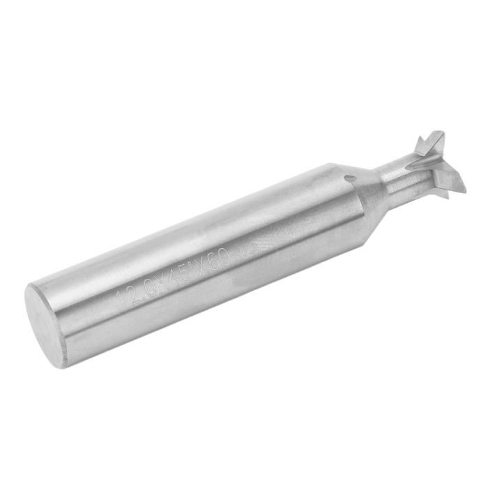 Trend CraftPro C030X1/4TC Fraise droite à deux cannelures, tige de 6,35 mm, diamètre de coupe de 19,1 mm et longueur de coupe de 25,4 mm, pointe en carbure de tungstène