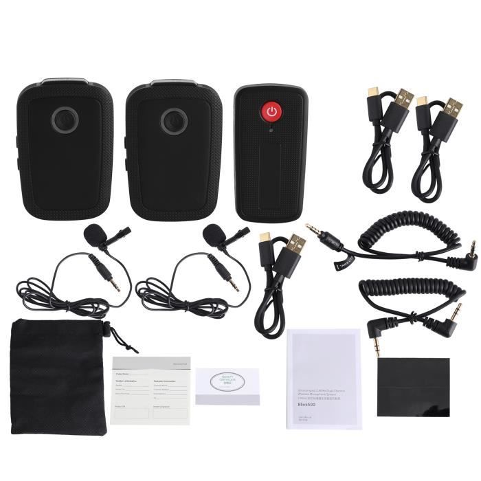 TONOR Micro sans Fil UHF avec Microphone Casqueà/Micro Cravate, Transmetteur Bodypack et Mini